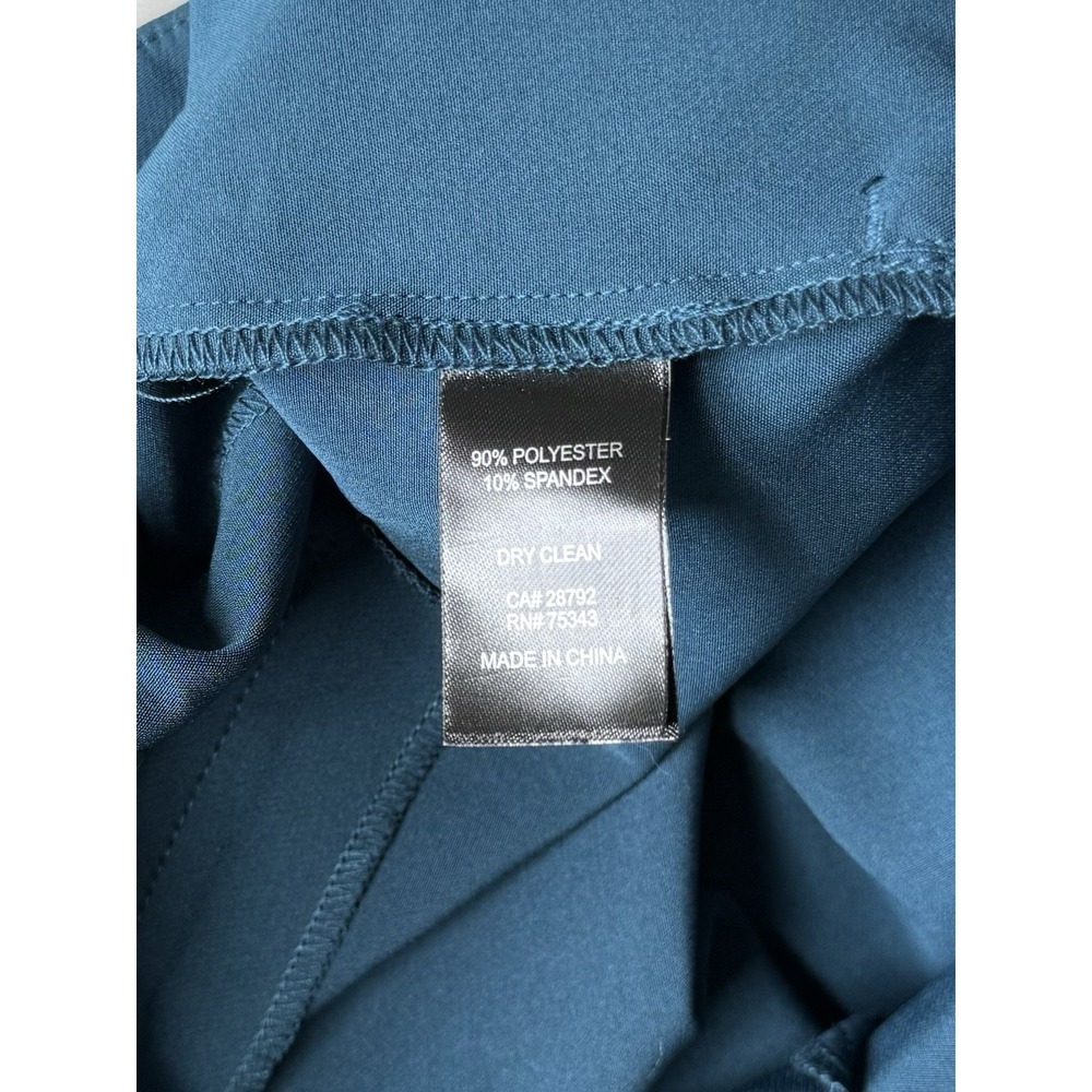 Rachel Zoe Turquoise Blue Wide Leg Professional Office Dress Pant Size 10 - Picture 3 of 14